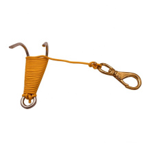 High quality stainless steel diving double reef hook with line for cave dive,diving equipment hook reef.